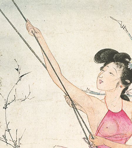 大港-胡也佛的仕女画和最知名的金瓶梅秘戏图